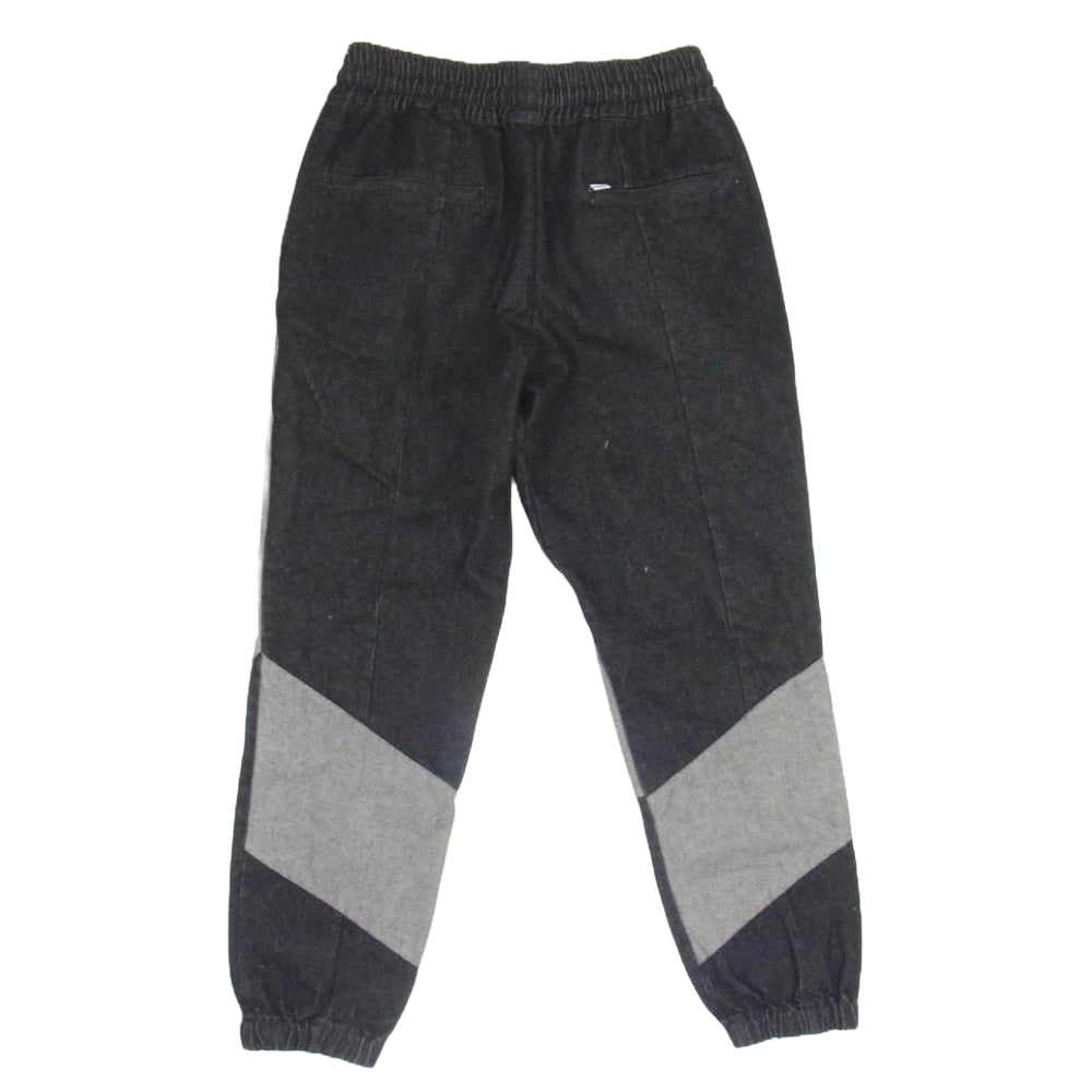 SAPEUR サプール A0021-177 DENIM TRACK PANTS デニムトラック パンツ ブラック系 L【中古】