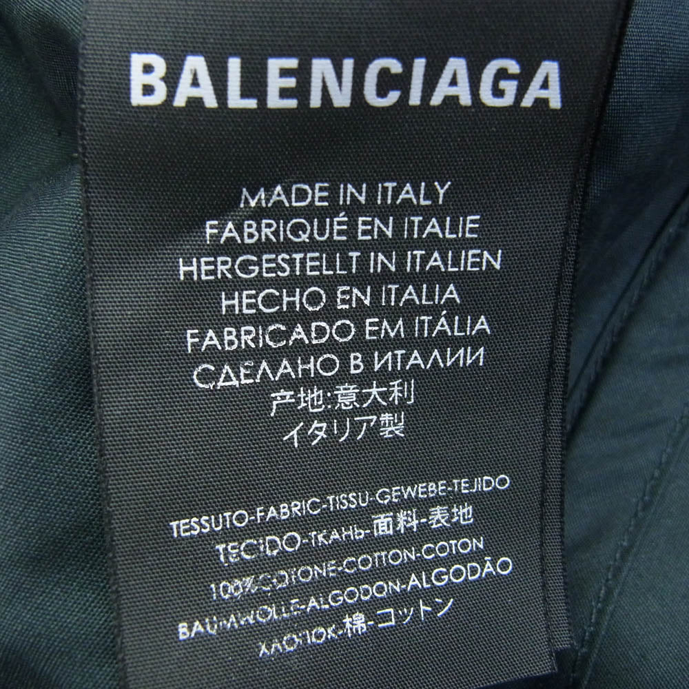BALENCIAGA バレンシアガ 17AW Campaign Logo Cap キャンペーンロゴ 刺繍 キャップ 帽子 ブラック系 L【中古】