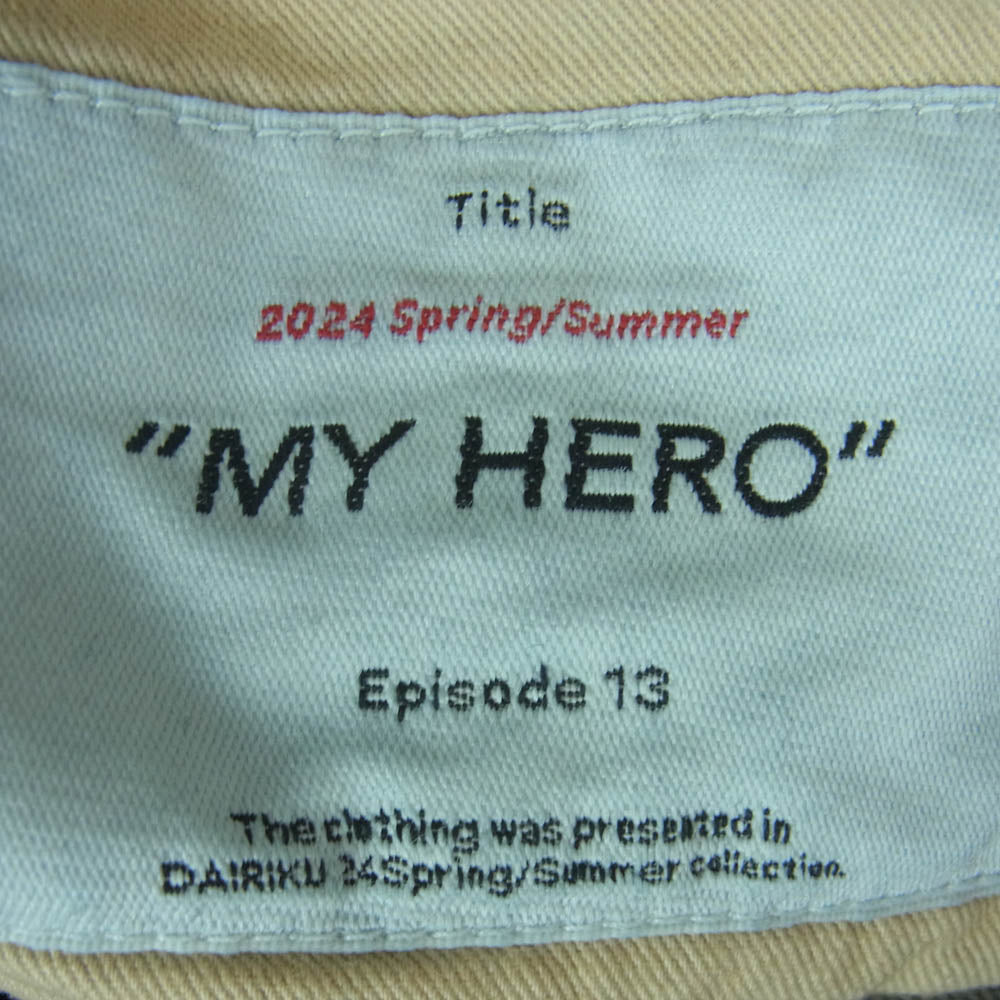 ダイリク 24SS 24SS D-14 MY HERO Flare Denim Pants ウォッシュ加工 ダメージ加工 マイヒーロー フレア デニム パンツ インディゴブルー系 27【新古品】【未使用】【中古】