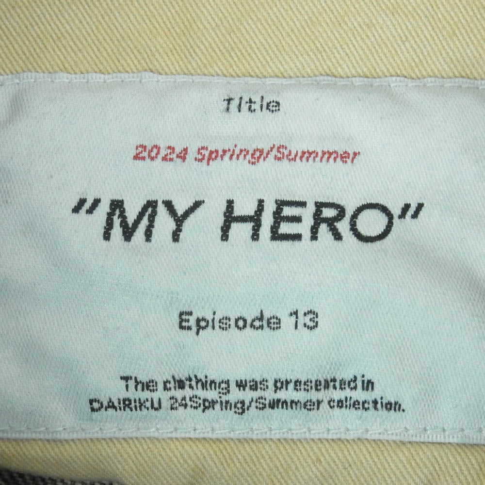 ダイリク 24SS 24SS D-14 MY HERO Flare Denim Pants ウォッシュ加工 ダメージ加工 マイヒーロー フレア デニム パンツ インディゴブルー系 29【新古品】【未使用】【中古】