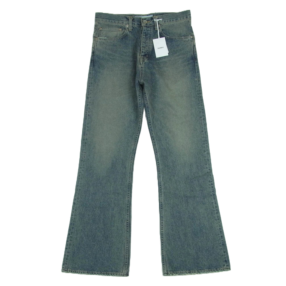 ダイリク 24SS 24SS D-14 MY HERO Flare Denim Pants ウォッシュ加工 ダメージ加工 マイヒーロー フレア デニム パンツ インディゴブルー系 29【新古品】【未使用】【中古】