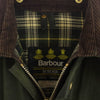 Barbour バブアー 80s～90s 英国製 3ワラント BORDER JACKET オイルド ワックスドコットン ボーダー ジャケット カーキ系 C40/102CM【中古】