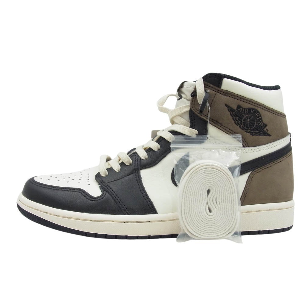 NIKE AIR JORDAN ナイキ ジョーダン 555088-105 Air Jordan 1 High OG AJ1 Sail Dark Mocha Black エアジョーダン ハイ セイル ダークモカ ブラック スニーカー ホワイト系 ブラウン系 27cm【中古】