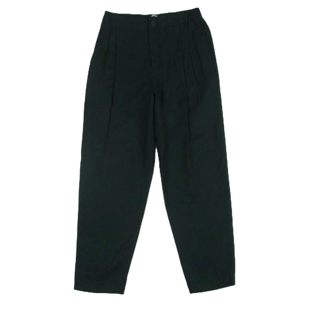 ISSEY MIYAKE イッセイミヤケ IM033FF091 2タック テーパード スラックス トラウザーズ パンツ ブラック系 3【中古】