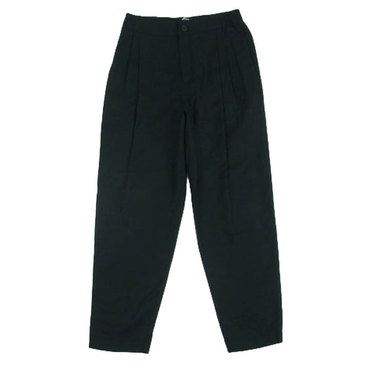 ISSEY MIYAKE イッセイミヤケ IM033FF091 2タック テーパード スラックス トラウザーズ パンツ ブラック系 3【中古】