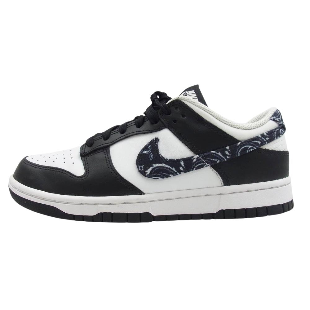 NIKE ナイキ DH4401-100 WMNS NIKE DUNK LOW ESS ウィメンズ ダンク ロー ESS ブラックペイズリー ホワイト系 ブラック系 25cm【中古】