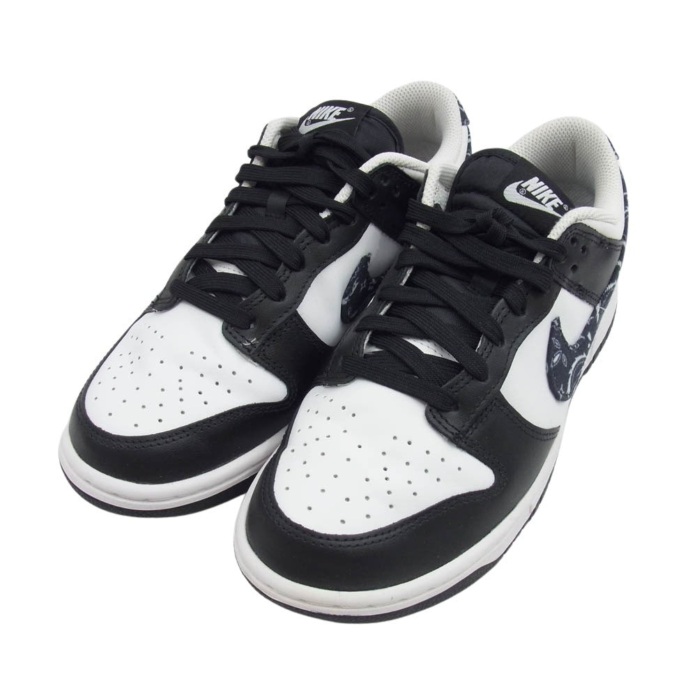 NIKE ナイキ DH4401-100 WMNS NIKE DUNK LOW ESS ウィメンズ ダンク ロー ESS ブラックペイズリー ホワイト系 ブラック系 25cm【中古】