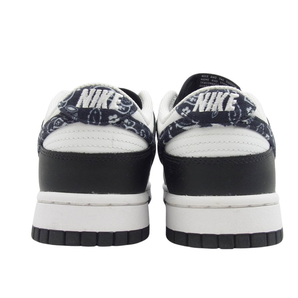 NIKE ナイキ DH4401-100 WMNS NIKE DUNK LOW ESS ウィメンズ ダンク ロー ESS ブラックペイズリー ホワイト系 ブラック系 25cm【中古】