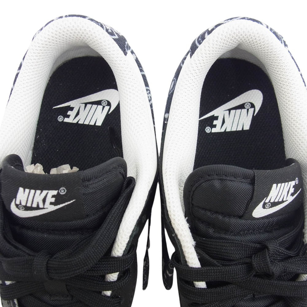 NIKE ナイキ DH4401-100 WMNS NIKE DUNK LOW ESS ウィメンズ ダンク ロー ESS ブラックペイズリー ホワイト系 ブラック系 25cm【中古】