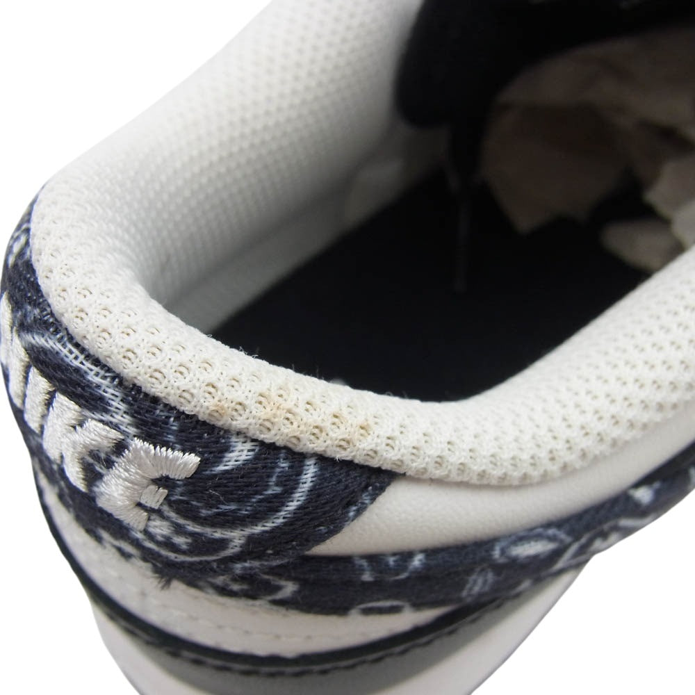 NIKE ナイキ DH4401-100 WMNS NIKE DUNK LOW ESS ウィメンズ ダンク ロー ESS ブラックペイズリー ホワイト系 ブラック系 25cm【中古】