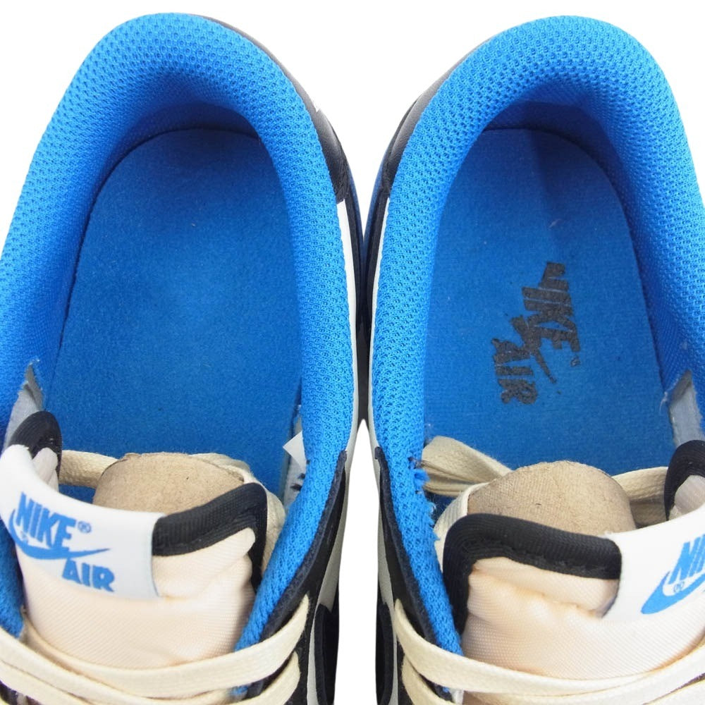 NIKE ナイキ DM7866-140 【フェイクバスター鑑定済】TRAVIS SCOTT FRAGMENT DESIGN AIR JORDAN 1 LOW OG SP トラヴィススコット フラグメント エアジョーダン1 ローカットスニーカー ホワイト系 ブルー系 24.5cm【中古】