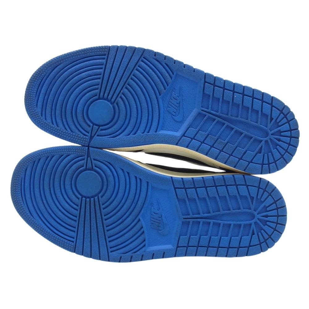 NIKE ナイキ DM7866-140 【フェイクバスター鑑定済】TRAVIS SCOTT FRAGMENT DESIGN AIR JORDAN 1 LOW OG SP トラヴィススコット フラグメント エアジョーダン1 ローカットスニーカー ホワイト系 ブルー系 24.5cm【中古】
