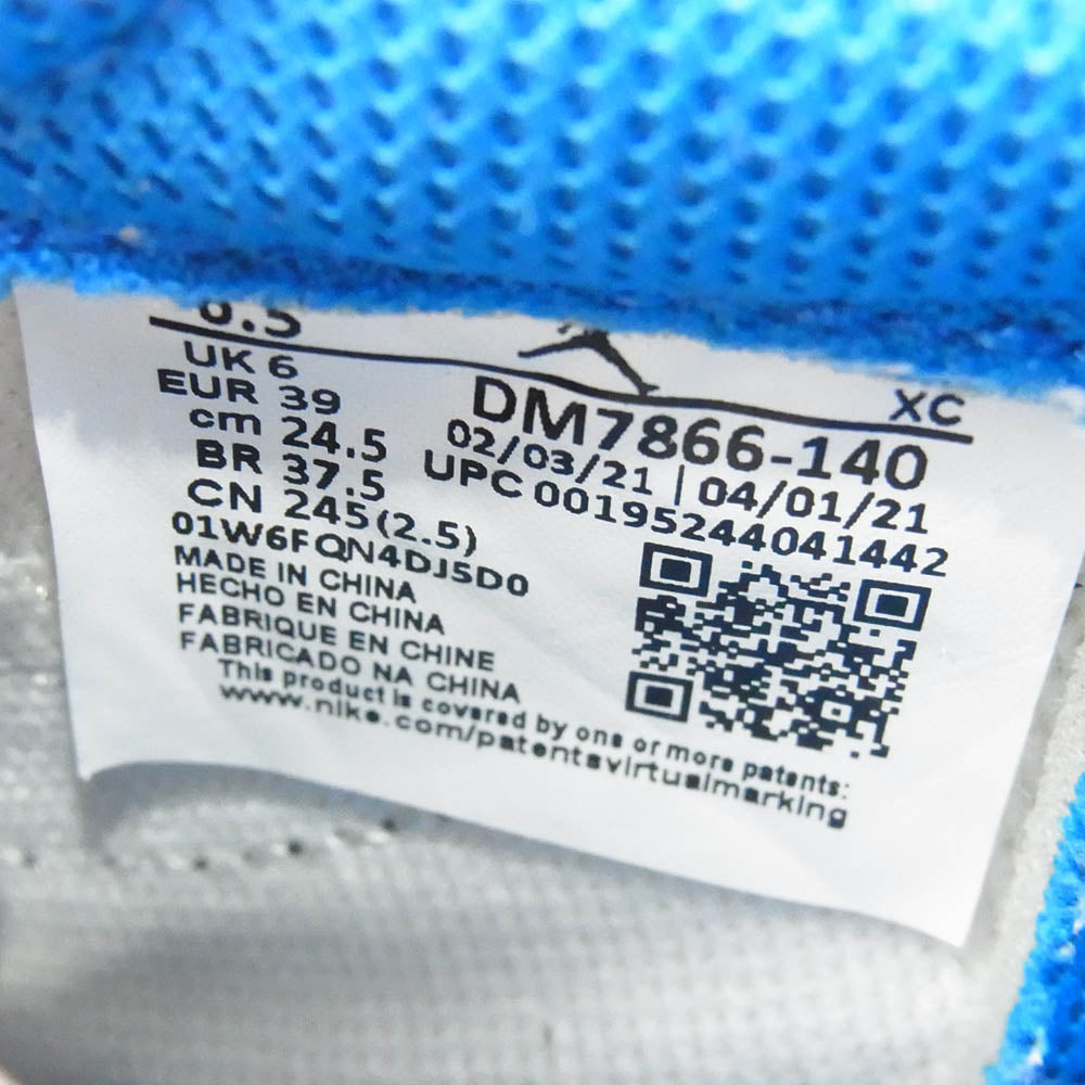 NIKE ナイキ DM7866-140 【フェイクバスター鑑定済】TRAVIS SCOTT FRAGMENT DESIGN AIR JORDAN 1 LOW OG SP トラヴィススコット フラグメント エアジョーダン1 ローカットスニーカー ホワイト系 ブルー系 24.5cm【中古】