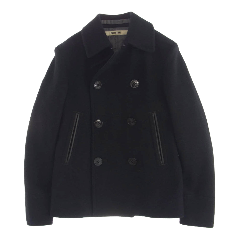 FACTOTUM ファクトタム PEA COAT ピーコート ブラック系 44【中古】