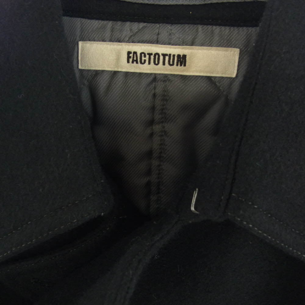 FACTOTUM ファクトタム PEA COAT ピーコート ブラック系 44【中古】