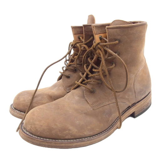 カズユキクマガイ アタッチメント ヌバック レースアップ ブーツ ブラウン系 40.5【中古】