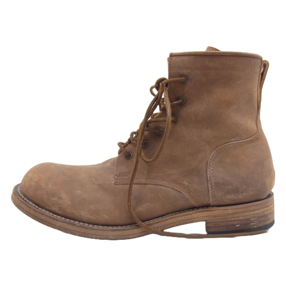 カズユキクマガイ アタッチメント ヌバック レースアップ ブーツ ブラウン系 40.5【中古】