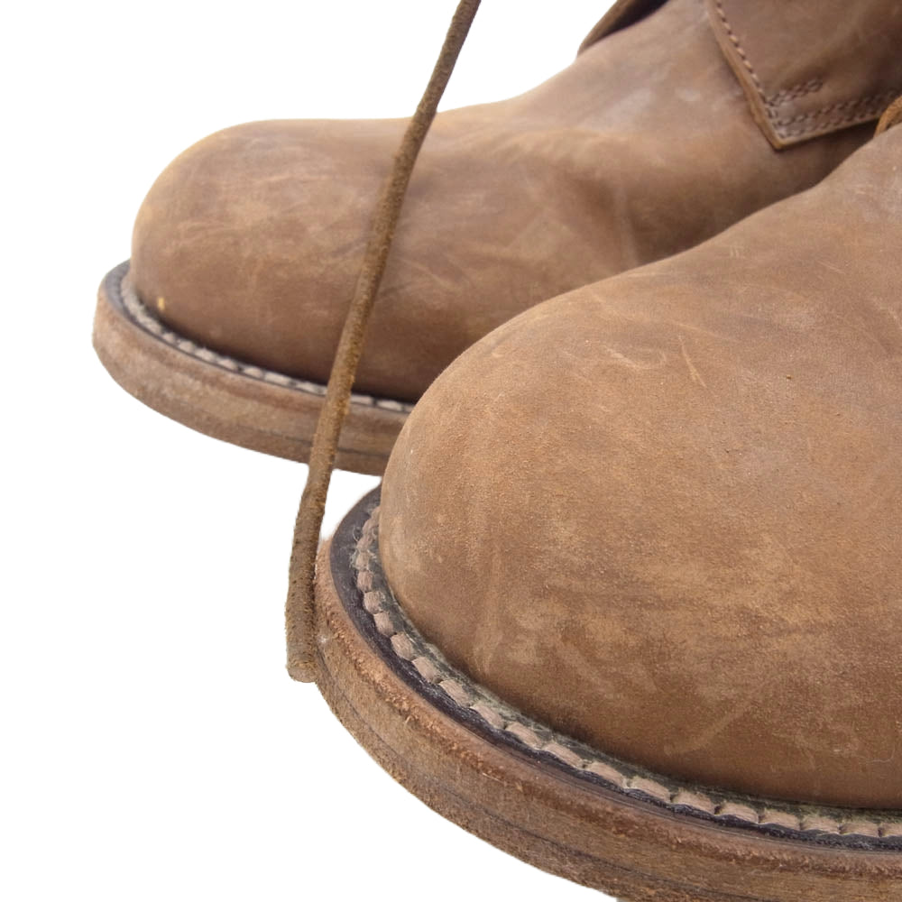 カズユキクマガイ アタッチメント ヌバック レースアップ ブーツ ブラウン系 40.5【中古】