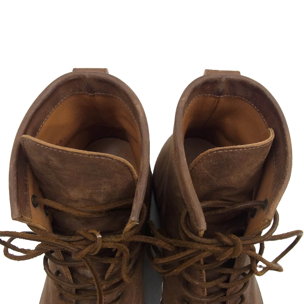 カズユキクマガイ アタッチメント ヌバック レースアップ ブーツ ブラウン系 40.5【中古】