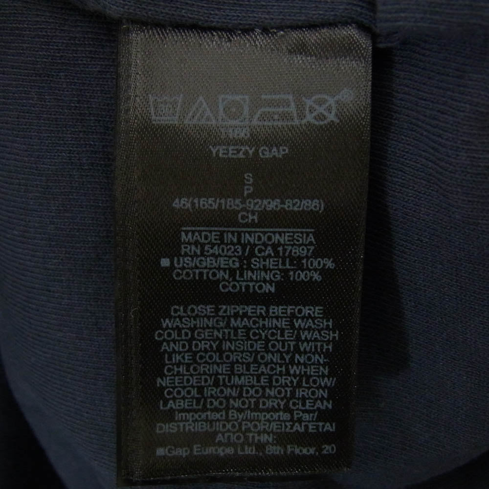 イージー × Gap ギャップ ジップアップ スウェット パーカー ネイビー系 S【中古】