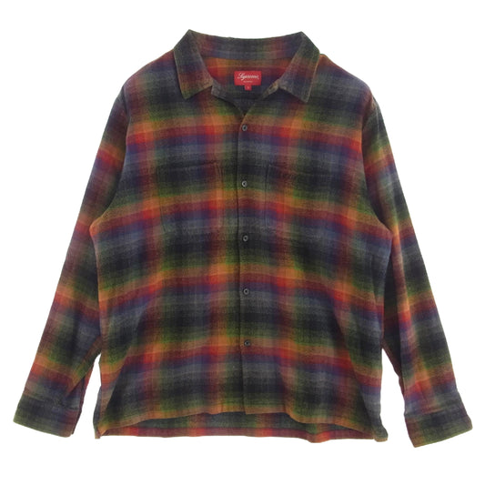 Supreme シュプリーム 21SS Plaid Flannel Shirt プレイド フランネル チェック シャツ マルチカラー系 L【中古】