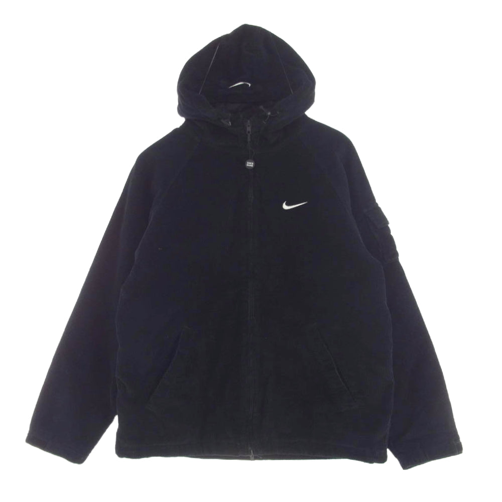 Supreme シュプリーム 22SS × nike arc corduroy hooded jacket DM1772-010 ナイキ アーク コーデュロイ フーディー ジャケット ブラック系 M【中古】
