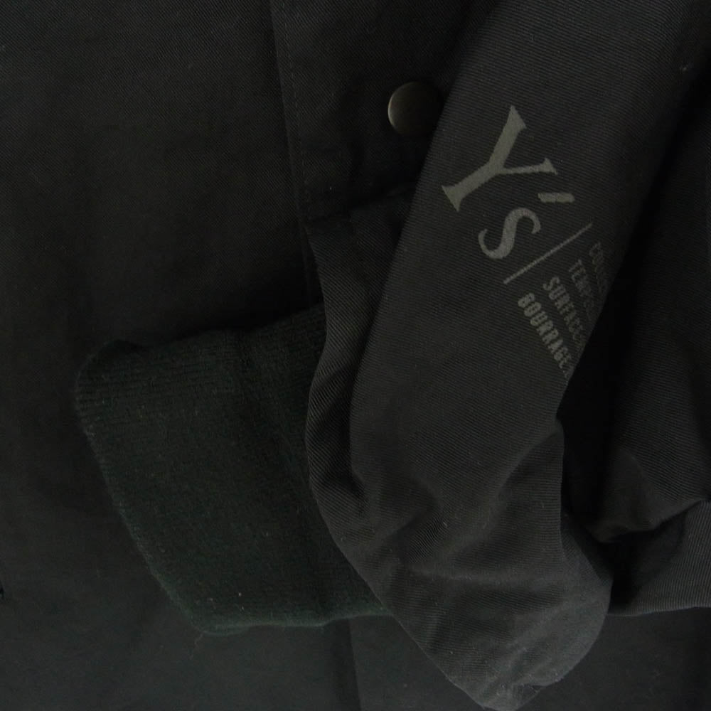 Y's Yohji Yamamoto ワイズ ヨウジヤマモト YK-C22-603 NYLON CHINO CLOTH MIDDLE COAT ナイロン ジャケット ブラック系 2【中古】