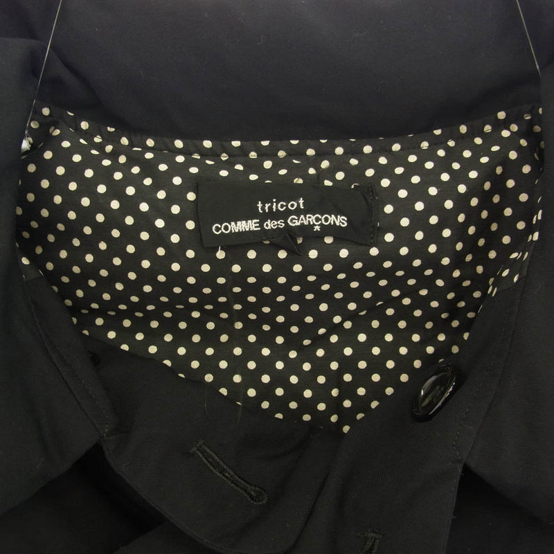 tricot COMME des GARCONS トリココムデギャルソン 20AW TF-J021 ダブル ブレスト ダウン ジャケット ブラック系 L【中古】