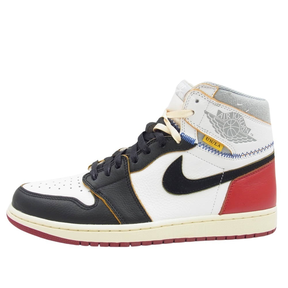 NIKE ナイキ BV1300-106 × UNION Air Jordan 1 Retro High OG NRG ユニオン エアジョーダン1 レトロ ハイ OG NRG バーシティレッド ウルフグレー ホワイト系 28.5cm【新古品】【未使用】【中古】