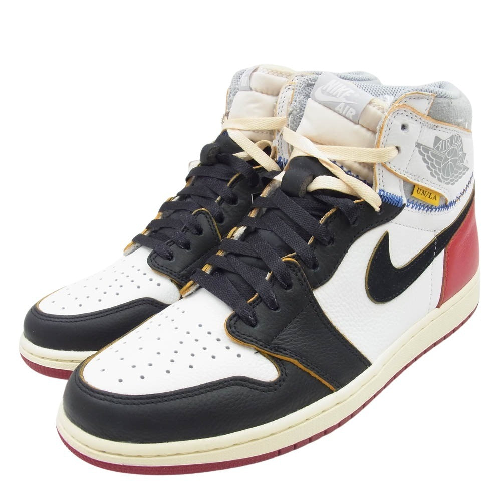 NIKE ナイキ BV1300-106 × UNION Air Jordan 1 Retro High OG NRG ユニオン エアジョーダン1 レトロ ハイ OG NRG バーシティレッド ウルフグレー ホワイト系 28.5cm【新古品】【未使用】【中古】