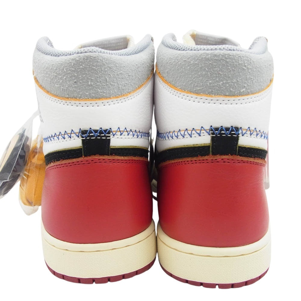 NIKE ナイキ BV1300-106 × UNION Air Jordan 1 Retro High OG NRG ユニオン エアジョーダン1 レトロ ハイ OG NRG バーシティレッド ウルフグレー ホワイト系 28.5cm【新古品】【未使用】【中古】