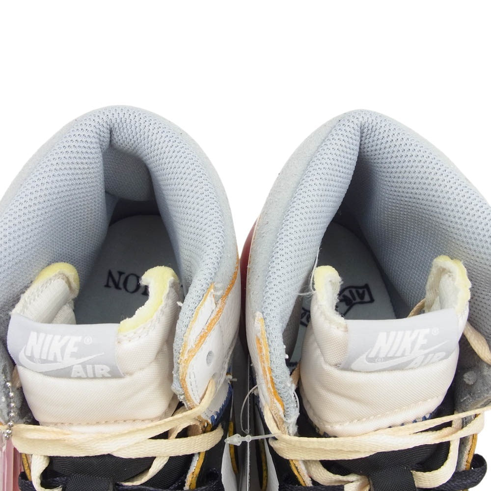 NIKE ナイキ BV1300-106 × UNION Air Jordan 1 Retro High OG NRG ユニオン エアジョーダン1 レトロ ハイ OG NRG バーシティレッド ウルフグレー ホワイト系 28.5cm【新古品】【未使用】【中古】