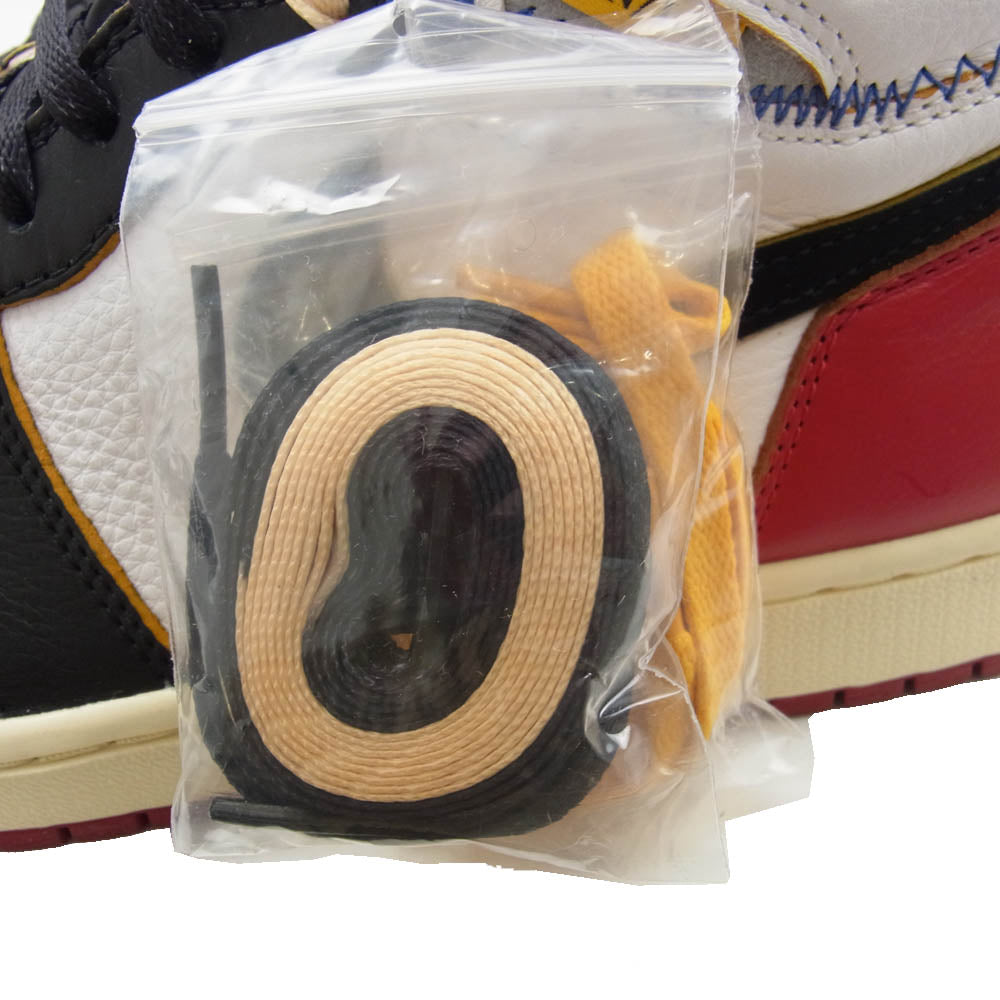 NIKE ナイキ BV1300-106 × UNION Air Jordan 1 Retro High OG NRG ユニオン エアジョーダン1 レトロ ハイ OG NRG バーシティレッド ウルフグレー ホワイト系 28.5cm【新古品】【未使用】【中古】