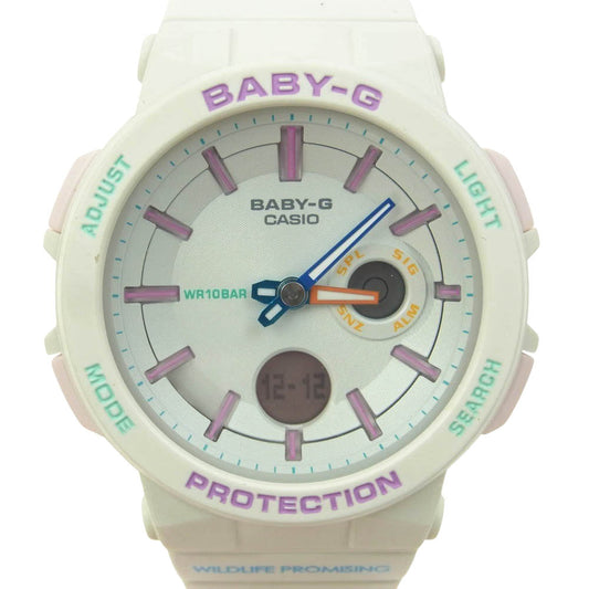 CASIO カシオ BA-255WLP-7AJR BABY-G ベイビーG Love The Sea And The Earth WILDLIFE PROMISING 腕時計 ホワイト系【中古】