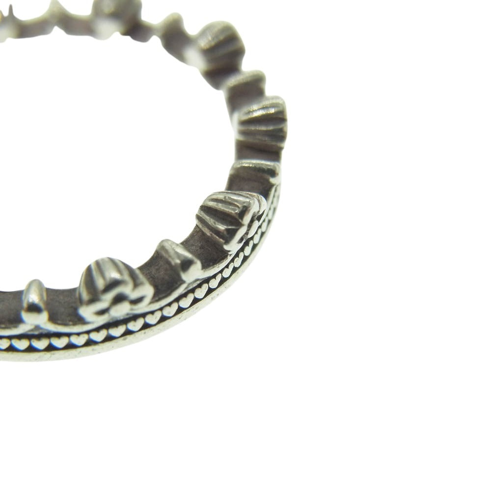 Justin Davis ジャスティンデイビス SRJ797 2 1 SMOOCH クラウン リング シルバー系 3号【中古】