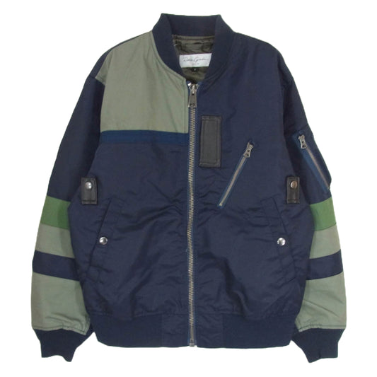 レトログレード 8522007 OVER REMAKE MA-1 フライト ジャケット ネイビー系 S【中古】