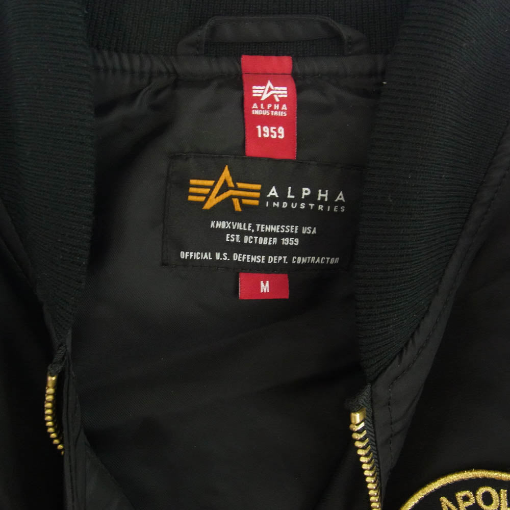 ALPHA アルファ TA0480-001 L-2B APOLLO GEN II JAPAN フライト ジャケット ブラック系 M【中古】
