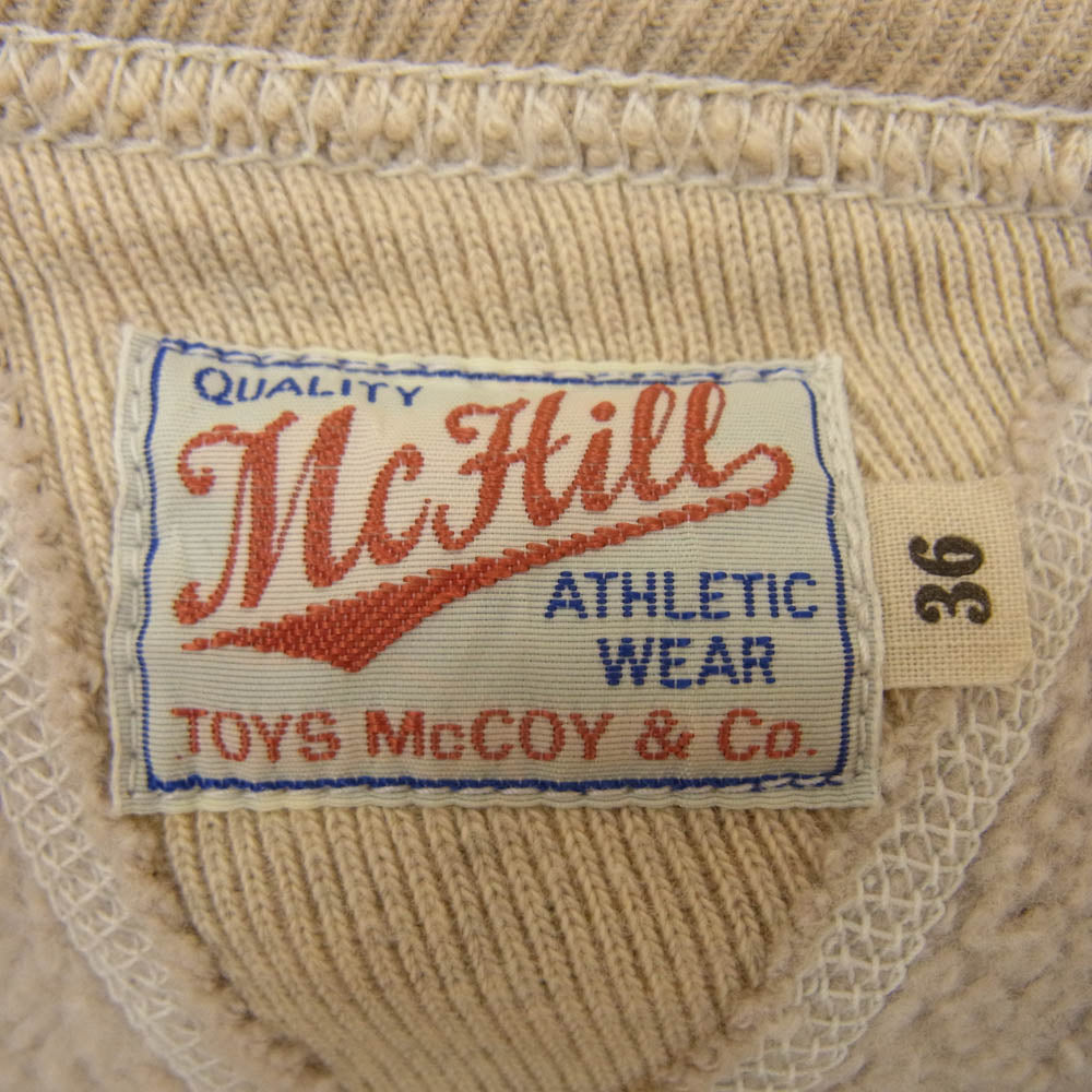 TOY'S McCOY トイズマッコイ McHill マックヒル NAUGHTY TIGER タイガー プリント スウェット トレーナー グレーベージュ系 36【中古】