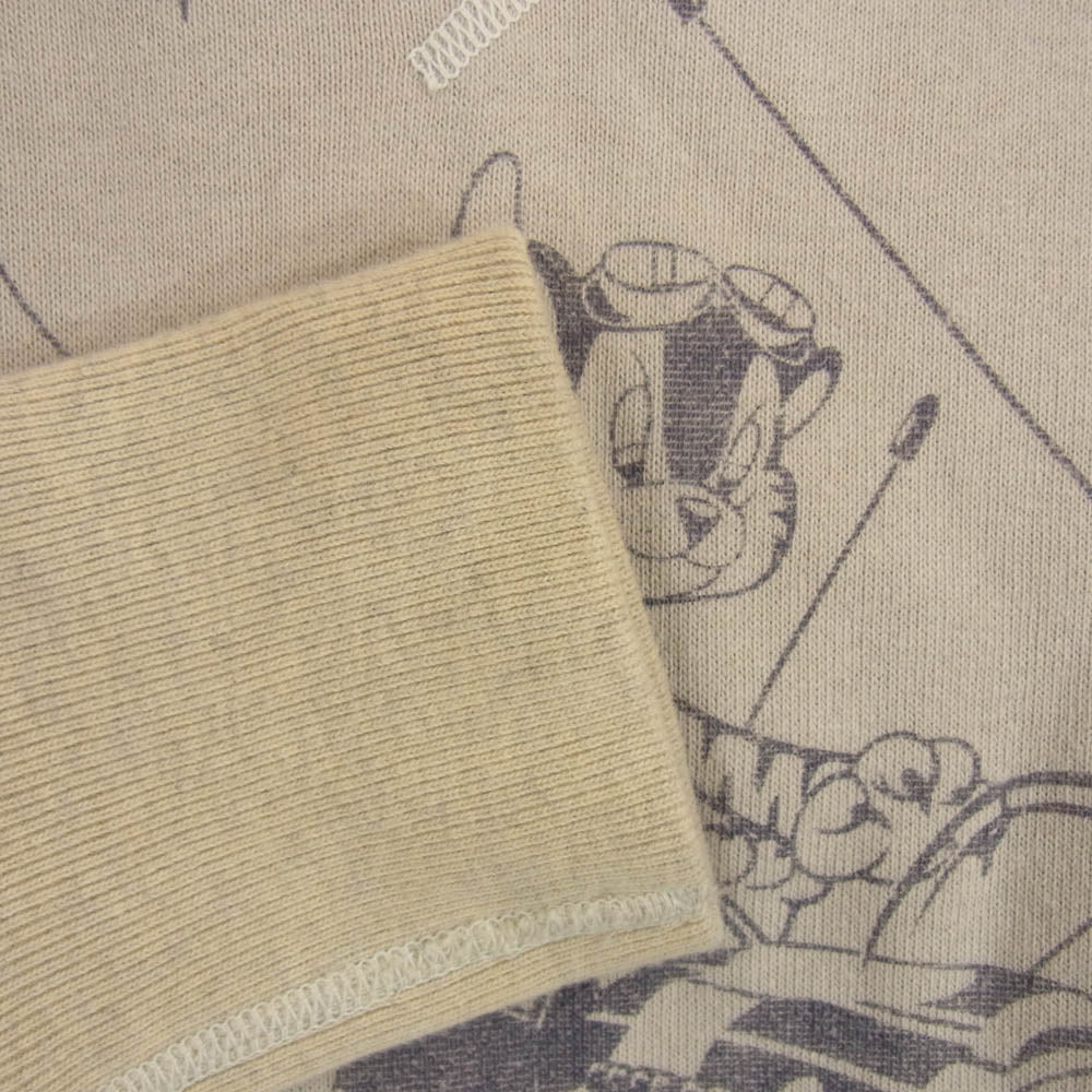 TOY'S McCOY トイズマッコイ McHill マックヒル NAUGHTY TIGER タイガー プリント スウェット トレーナー グレーベージュ系 36【中古】