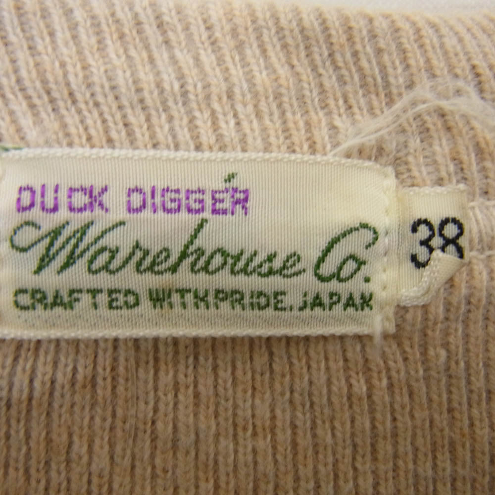 WAREHOUSE ウエアハウス DUCK DIGGER ロゴプリント 両V スウェット トレーナー グレー系 38【中古】