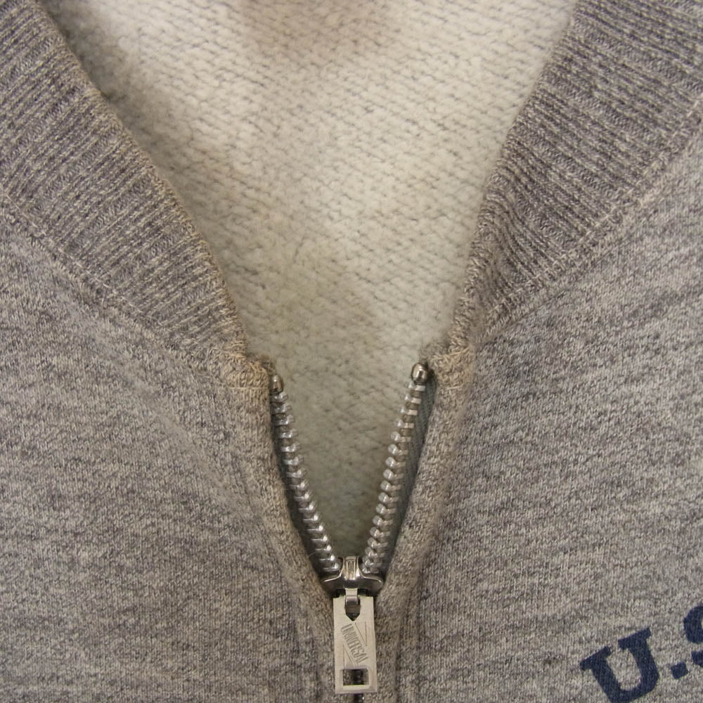 Buzz Rickson's バズリクソンズ U.S.ARMY AIR FORCE 裏起毛 ジップアップ スウェット グレー系 S【中古】