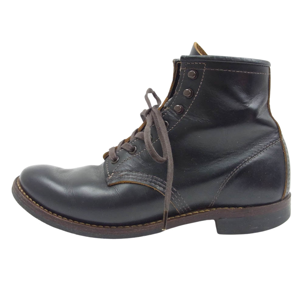 RED WING レッドウィング 9060 Beckman Flatbox ベックマン フラットボックス ワークブーツ レースアップ ブーツ ブラック系 25cm【中古】