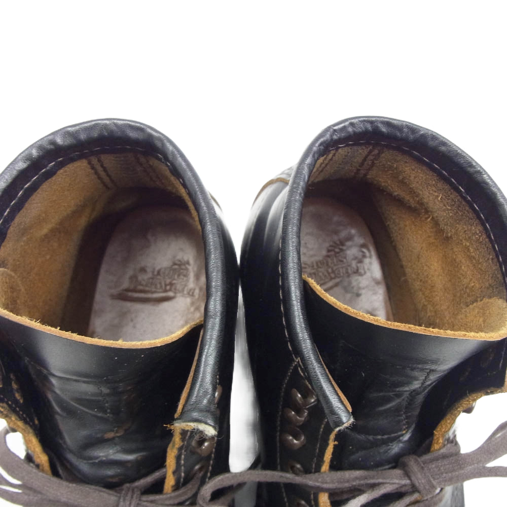 RED WING レッドウィング 9060 Beckman Flatbox ベックマン フラットボックス ワークブーツ レースアップ ブーツ ブラック系 25cm【中古】