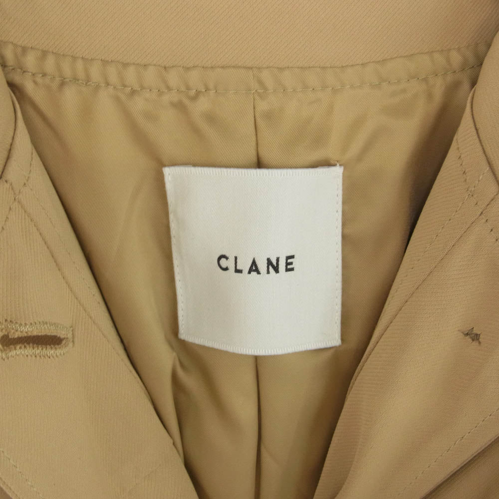 CLANE クラネ 14101-0032 3WAY ARRANGE JACKET スリーウェイ アレンジ ジャケット ベージュ系 1【美品】【中古】