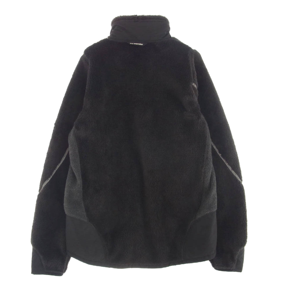and wander アンドワンダー AW93-JT601 high loft fleece jacket ハイロフト フリース ジャケット チャコール系 2【中古】