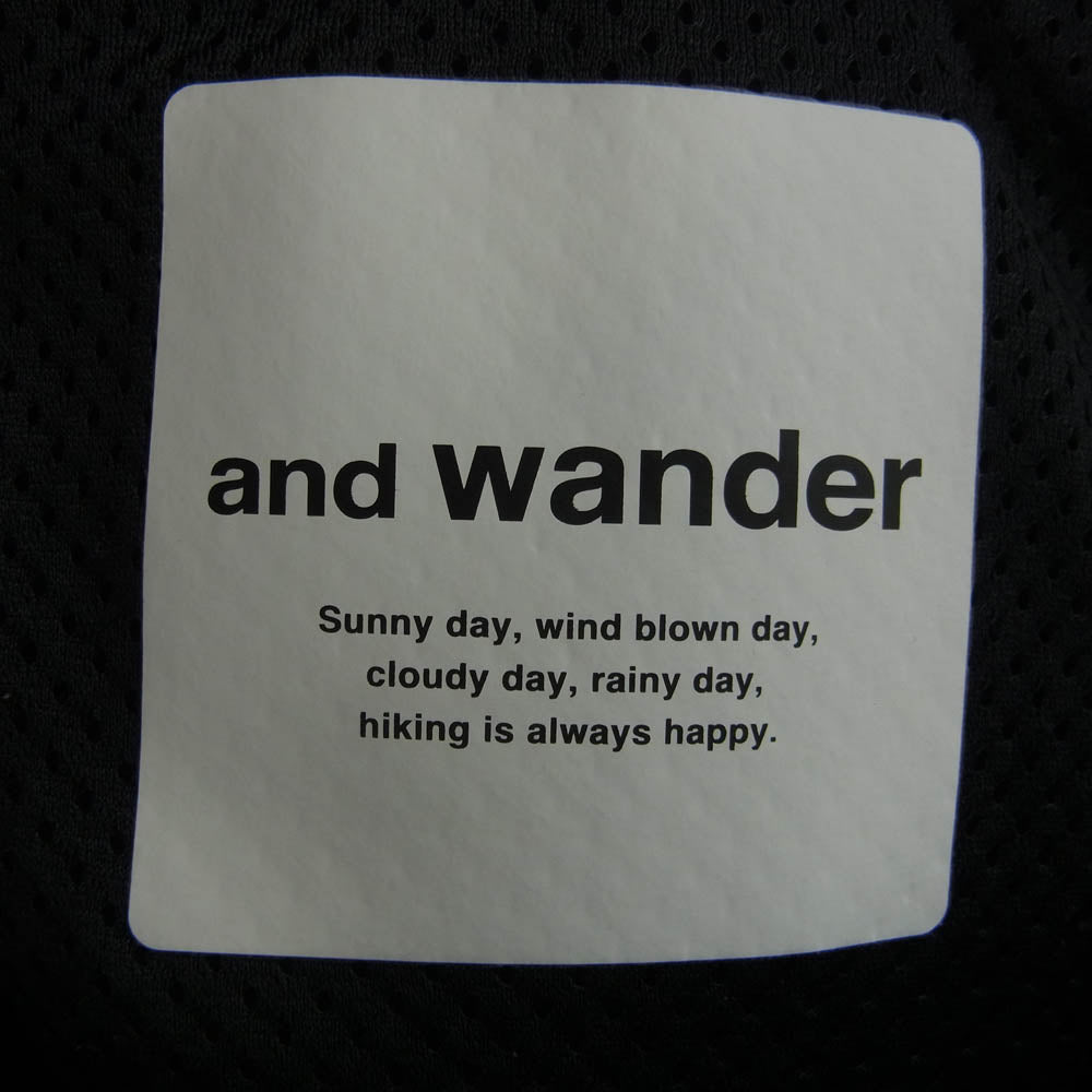 and wander アンドワンダー AW93-JT601 high loft fleece jacket ハイロフト フリース ジャケット チャコール系 2【中古】
