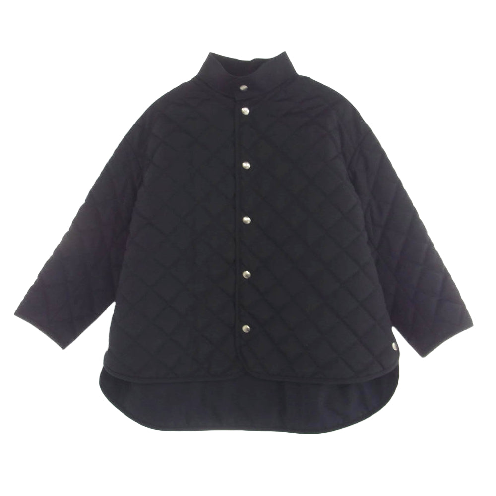 THE RERACS ザリラクス 22AW 22FW-RECT-344L-J SHORT QUILTING COAT ショート キルティング ジャケット ブラック系 36【極上美品】【中古】