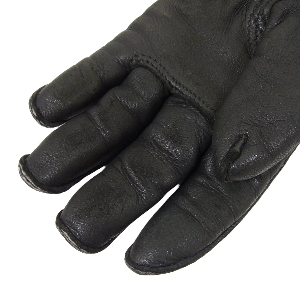 LANGLITZ LEATHERS ラングリッツレザーズ x CHURCHILL GLOVE  レザー グローブ 革手袋 ブラック系 S【中古】