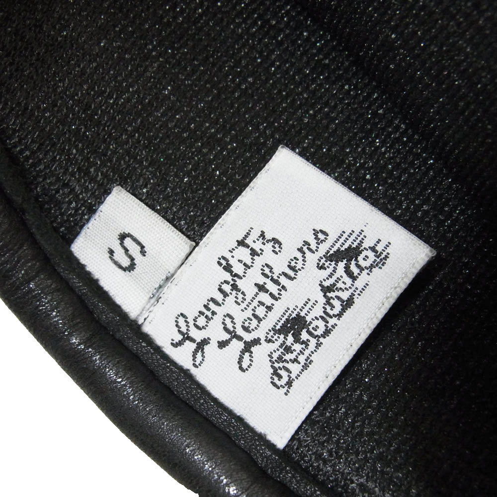 LANGLITZ LEATHERS ラングリッツレザーズ x CHURCHILL GLOVE  レザー グローブ 革手袋 ブラック系 S【中古】