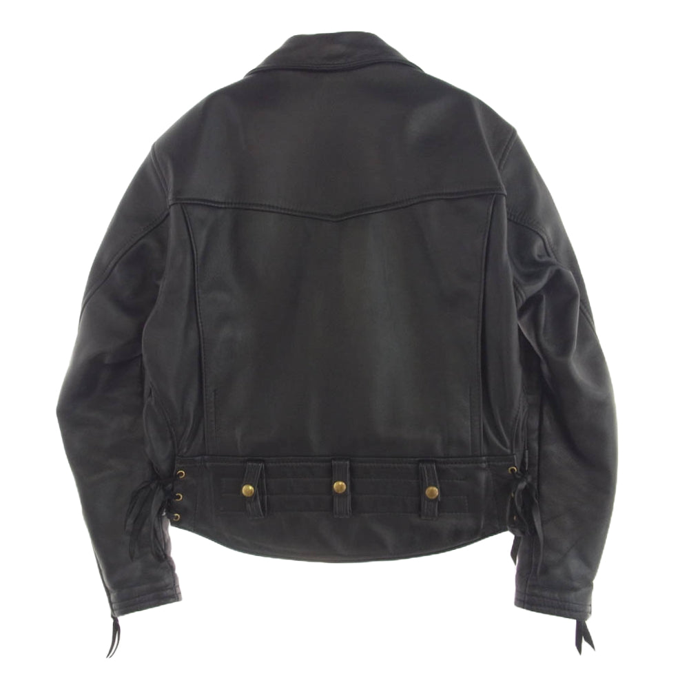 LANGLITZ LEATHERS ラングリッツレザーズ Columbia コロンビア ダブル ライダース ジャケット ブラック系【中古】